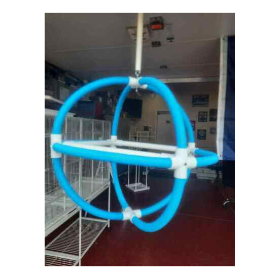  26" Hanging Orb \ Bird Perch \ Swing \ PVC Stand *FREE Shipping* image {3}