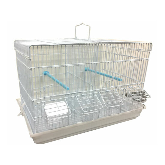 Aviary Finches Canaries Budgies Parakeet Breeding Bird Cage With Center Divider  image {2}