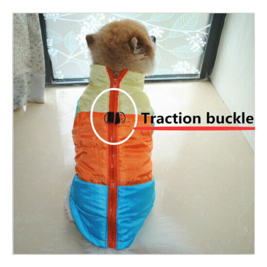 Dog Shirt Winter Warm Dog Pet Clothes Vest Harness Puppy Coat Jacket Costume image {2}