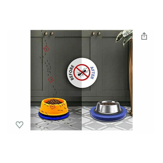 Yuwoda Ant Proof Cat Dog Bowl Tray - Anti Ant Pet Food Dish Safe Ant Killer  image {1}
