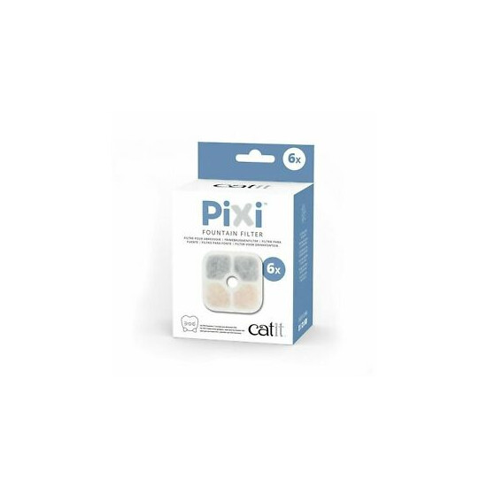 Catit PIXI Fountain Filter Cartridges Refills Replacements - 6 pack image {1}