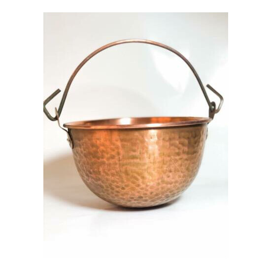 Copper cauldron Paiolo in rame ORIGINAL ITALY RARE  Thumb {1}