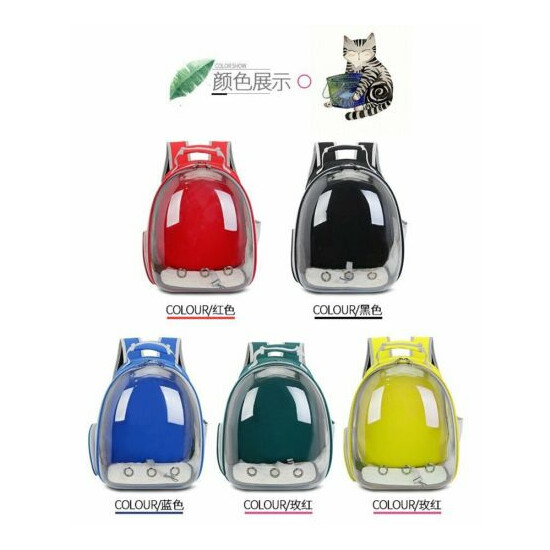 Pet Bag Breathable Carry Dog Bag Portable Transparent Pet Backpack Cat Rusksack image {2}