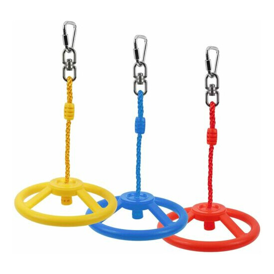 Nice 3PCS Premium Hanging Wheel for Hanging Obstacle Course ,Swing Wheel in Set Thumb {1}