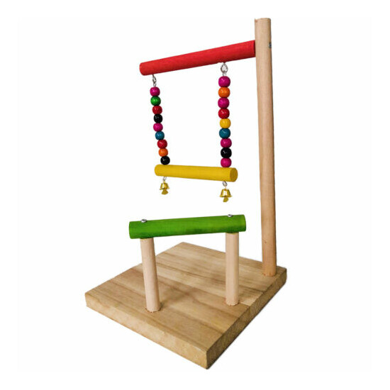 Bird Parrot Perch Stand Birds Chew Toys For Small to Large Birds Parrots image {4}