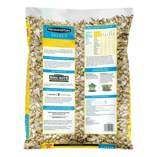 Wild Bird Feed Food Pennington Select Sunflower Hearts Chips No Shells 5 Lb Bag image {2}