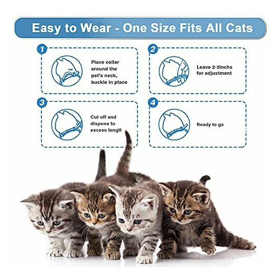 Wustentre 3 Pack Calming Collar for Cats, Cat Calming Collars, Cat Pheromones image {4}