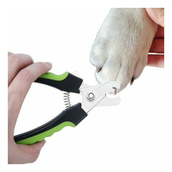 Dog Toe Nail Clippers for Medium Large Dogs Professional Heavy Duty with File image {1}