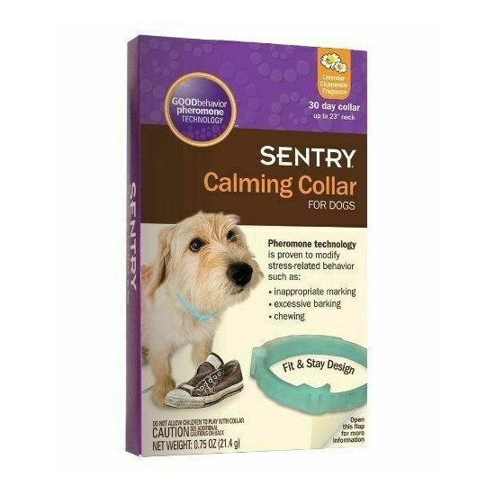 (12 PACK) SENTRY Good Behavior Pheromone Calming Dog Collar Anxiety Stress image {1}