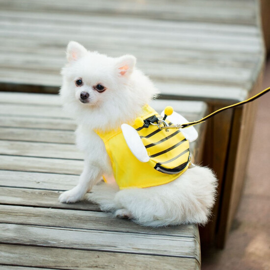 Cute Bee Yellow Vest Chest Strap Traction Belt Wings Backpack Design Small MedA1 image {3}
