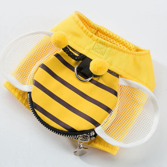 Cute Bee Yellow Vest Chest Strap Traction Belt Wings Backpack Design Small MedA1 image {6}